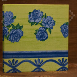 אלבום אירועים ירוק וכחול פרחים