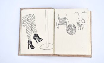 תפירת הדפים בעבודת יד