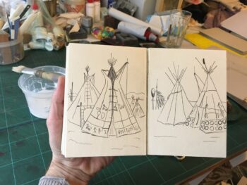 הספר תפור בעבודת יד