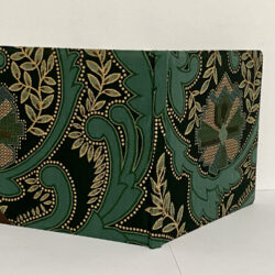 דפים חלקים בספר אורחים ירוק מוזהב מהודר