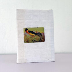 מחברת שורות לבנה מעוטרת בקלף