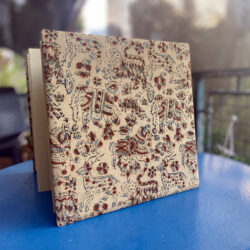 אקורדיון תמונות מחופה בבד הודי צבעוני